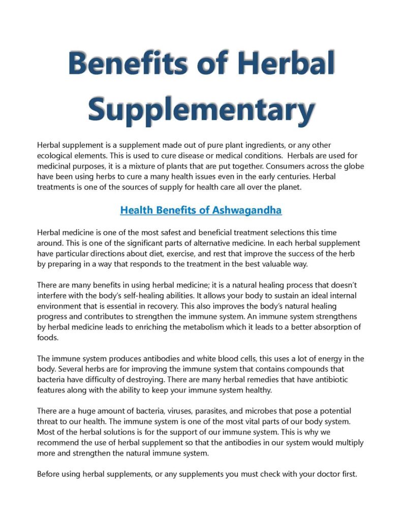 Introduction for Exploring Natural Remedies and Herbal Supplements